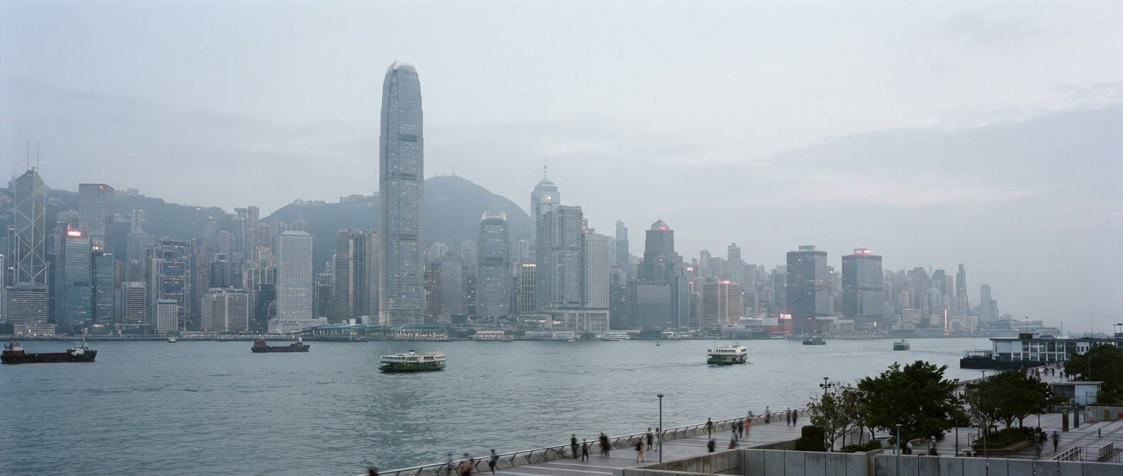 Hong Kong skyline over the harbour
